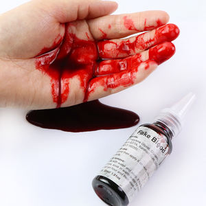 GP Logo privé <span class=keywords><strong>Halloween</strong></span> <span class=keywords><strong>Maquillage</strong></span> du visage Lavable Liquide Sang de scène SFX Effets de blessures effrayants Tatouages sanglants Fausses cicatrices - Product Image 1