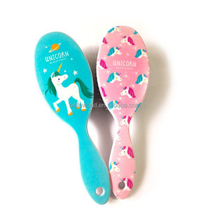 BELLEWORLD定制马图案印花发刷和发梳手柄气囊按摩发刷cepillo alisador de pelo - Product Image 3