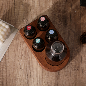 Custom Solid Wood Essential Oil Display Rack High-End Wooden Essential Oil <b>Tray</b> & <b>Storage</b> Box, Wood Organizer for Retail & Home - Product Image 3