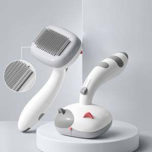 Cepillo de Aseo para Mascotas KingHon 2 en 1, Cepillo Autolimpiante para Perros y Gatos, Peine de Masaje para Eliminar Pelo de Mascotas, Naranja y Azul - Product Image 6