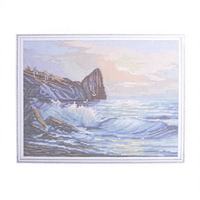 Kit de mosaïque diamant DIY direct usine, style peint à la main, ensemble complet de toile d'art paysage marin avec kit d'outils professionnels