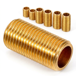 Raccord métallique personnalisé en laiton, raccord à sertir AOL-08, filetage mâle pour plomberie, forgé, basse pression, résistant à la corrosion, flexible et lisse - Product Image 1