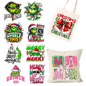 Conception personnalisée de la chaleur de Noël pour T-shirt DTF avec logo plastisol et matériau PET prêt pour le transfert - Product Image 2