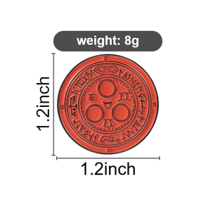 Broches en émail Symbole Halo <span class=keywords><strong>du</strong></span> <span class=keywords><strong>Soleil</strong></span>, Emblème de culte <span class=keywords><strong>du</strong></span> jeu d'horreur gothique, Badge de revers, Bijoux en gros - Product Image 6