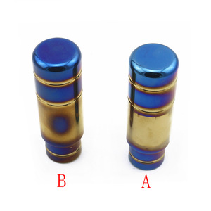 Auso-Racing Aluminum Gear <b>Knob</b> 10Cm Universal Car <b>Shift</b> Lever Blue Gold Plated Rustproof - Product Image 3