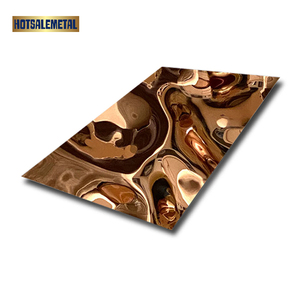 Sản xuất chuyên nghiệp SS304 thép không gỉ 202 vàng gương sheet8x4 sóng thép không gỉ trang trí bảng điều chỉnh lớn sâu - Product Image 6