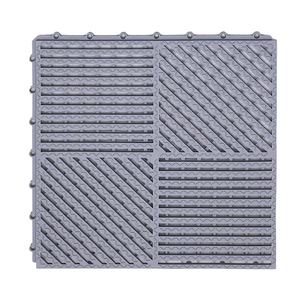Tapis de sol à emboîtement Drainage 12 "X 12" Carreaux de douche antidérapants pour salle de bain piscine pour revêtement de sol - Product Image 5