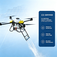 Drone professionnel de nettoyage photovoltaïque solaire à jet d'eau haute pression, UAV 4 axes pour les installations à grande échelle et les exploitations agricoles