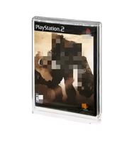 Boîte de présentation en acrylique transparente personnalisée résistante aux UV pour boîte de jeu vidéo Playstation 2