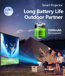 Nuevo Proyector Portátil Desmontable con Baterí<span class=keywords><strong>a</strong></span> Recargable, Mini Inteligente con Sistema Android 11, WiFi 6 Inalámbrico, Películas HD 720P 4K, para Exteriores - Product Image 4