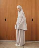 Ensemble Abaya Khimar Islamique Modeste ODM 2026 – Tissu Premium Respirant et Élastique pour Hijab Long