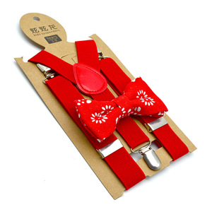 Bretelle per bambini della scuola + Set di bretelle a quadri con papillon per ragazzi - Product Image 6