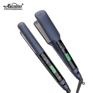 real hot chapinha hair straightening titanium 2 in 1 curling wands flat irons ultra thin