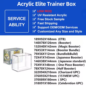 Étui de protection en acrylique anti-UV à aimants puissants pour collection Super Premium Prismatic Evolutions SPC - Product Image 6