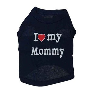 Venta al por Mayor de verano de algodón cachorro camiseta Chaleco me encanta <span class=keywords><strong>mi</strong></span> papá mamá impresión sudadera - Product Image 5