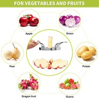 12-delige roestvrijstalen appel-snijder, -slicer en -verdeler, extra sterk, antislip handvat, makkelijk in gebruik, cadeau voor moeder, keukenfruitgereedschap