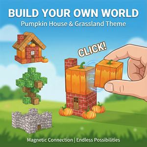 AiJH 63 pièces Blocs de construction STEM Jouets sensoriels <span class=keywords><strong>Montessori</strong></span> Construction créative Petits blocs de construction en cube DIY Jouets éducatifs - Product Image 4