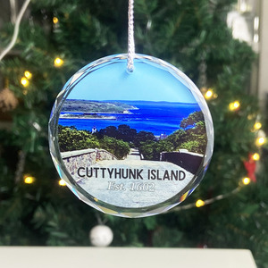 UV Printing Customizable Christmas Tree Hanging <b>Ornament</b> Personalized Crystal Glass Decor with Engraved Logo for <b>Easter</b> Gift - Product Image 4