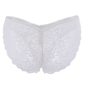 Custom <b>White</b> Lace Lingerie <b>Set</b> Underwire Blue Contrast Bra and Panty 2 Piece Bridal Sleepwear Women OEM - Product Image 4