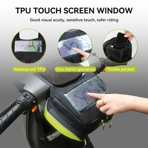 ADV Dual Sport Touring Dirt Bikes 8L 1680D Sac à bagages de <span class=keywords><strong>moto</strong></span> étanche avec fermetures éclair antichoc et poche pour carte de téléphone - Product Image 3