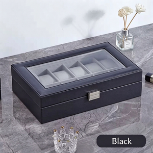 Boîte cadeau de luxe en cuir personnalisée pour montre, emballage portable pour montre-bracelet, vente en gros - Product Image 5