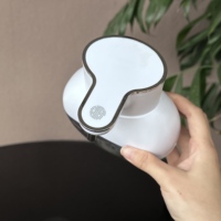 Mini distributeur de savon automatique sans contact, forme ronde mignonne, 420 ml, usine source, en stock, vente en gros, certifié CE FCC ROHS
