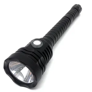 高品质黑色LED潜水手电筒灯火炬水下手电筒潜水闪光灯防水水下闪光灯