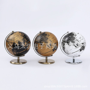 Premium office black and gold <b>globe</b> ornament with metal stand, 20cm one-way <b>globe</b>, English teaching <b>globe</b> - Product Image 2