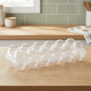 12-Compartment Eco-friendly PP Stackable Modern Flip Top Egg Storage <b>Container</b> Freshness Preservation <b>Clear</b> Design High-grade - Product Image 4