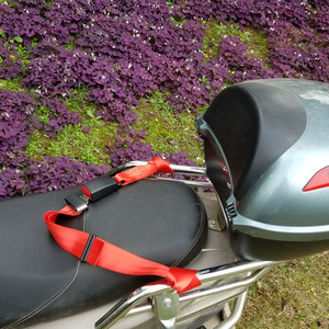 Ceinture de sécurité pour enfant pour scooter électrique, sangles de bagages pour siège arrière, harnais réglable rouge - Product Image 5