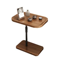 Table d'appoint moderne et simple à hauteur réglable, table d'appoint mobile pour canapé, table de chevet pour chambre à coucher, petite table basse pour salon