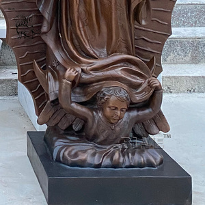 Blve ngoài trời cuộc sống Tôn Giáo kích thước phụ nữ của chúng tôi virgen de guadalupe ST Mary điêu khắc Đồng Mary tượng khuôn mẫu để bán - Product Image 3