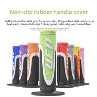 Poignées de guidon antidérapantes UF0 tricolores modifiées pour moto, diamètre 24 mm/22 mm, ajustement universel pour véhicules tout-terrain, fabriquées en Chine