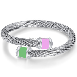 فتاة يونانية جميلة الوردي الأخضر 12 اللؤلؤ طبقات مزدوجة الفولاذ المقاوم للصدأ سحر القيقب قلادة قلادة للنساء - Product Image 6