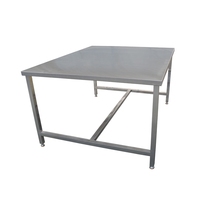 Zespotige werktafel Europees design 201/304 roestvrijstalen werktafel 2000*600*800MM Grote MOQ Commerciële keuken Hotel