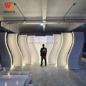 ซุ้มฉากหลังงานแต่งงาน PVC รุ่นใหม่ล่าสุด พร้อมไฟ LED  รับออกแบบโลโก้ตามสั่ง - Product Image 1