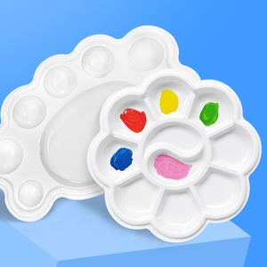 YEEART Art 7-Well Studio Plateau <span class=keywords><strong>de</strong></span> palette <span class=keywords><strong>de</strong></span> peinture en porcelaine pour peinture à la gouache à l'<span class=keywords><strong>aquarelle</strong></span> - Product Image 5