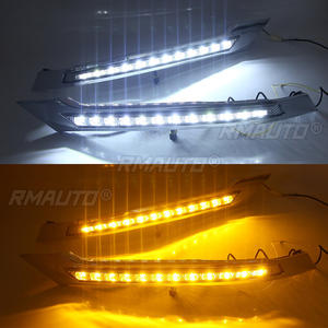 2 pièces, feux de jour à LED, feux de jour dynamiques, clignotants, kit carrosserie pour Toyota Vellfire 2008-2015, accessoires de voiture - Product Image 6