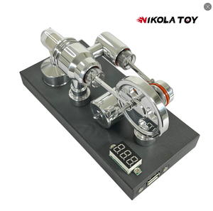 Motor Stirling <span class=keywords><strong>de</strong></span> Alta Gama con Acabado Espejo; Voltímetro Integrado y Puerto <span class=keywords><strong>de</strong></span> Alimentación USB; Kit Completo <span class=keywords><strong>de</strong></span> Herramientas Incluido - Product Image 1