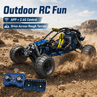 Kit de construction de buggy télécommandé 532 pièces, véhicule d'escalade à transmission par engrenages 2.4G, batterie 7.4V, kit d'assemblage STEM