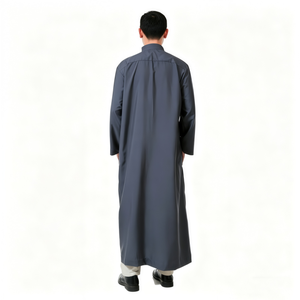 Robe de prière pour homme, respirante, antistatique, à col montant, lavable, en velours, style ethnique, à manches longues, toutes saisons - Product Image 1