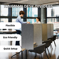 Écran de séparation de bureau moderne personnalisé, panneau acoustique insonorisant et écologique pour la confidentialité sur le bureau