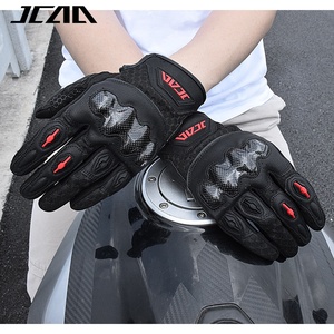 Gants de cyclisme en fibre de carbone pour autoroute, rose, pour femmes et hommes; gants de <span class=keywords><strong>moto</strong></span> en cuir homologués; gants de vélo à deux doigts tactiles - Product Image 1