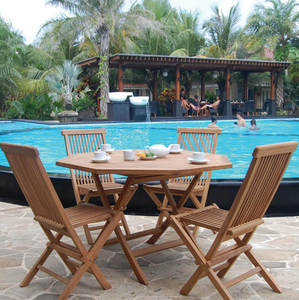 Table pliante d'extérieur, mobilier de jardin moderne de plage, Patio, piscine, hôtel, Restaurant, café en bois, salle à manger, prix bon marché - Product Image 1