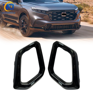 Marco embellecedor de rejilla delantera Exterior para coche, marco de rejilla cromado para ventilación de parachoques delantero para <span class=keywords><strong>Honda</strong></span> CRV <span class=keywords><strong>2023</strong></span> Sport <span class=keywords><strong>Touring</strong></span> 2024 2025 - Product Image 2