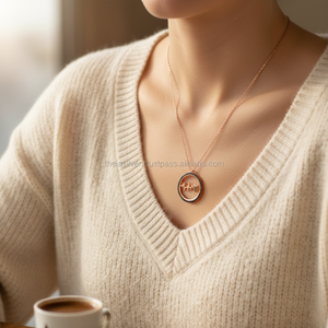 <b>Black</b> Zircon Stone <b>Heart</b> and Heartbeat Pendant Turkish Handmade Wholesale 925 Sterling Silver Jewelry - Product Image 3