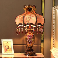 Lampe de table européenne luxueuse pour salon, chambre, bureau, villa, hôtels, LED, rétro, créative, lampe de chevet, lampe de bureau
