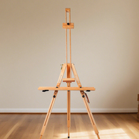 Chevalet de peinture en bois de hêtre, pliable et réglable, léger (2,5 kg), vente en gros, fabriqué en Chine pour artistes et étudiants