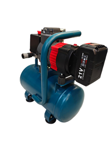 Compresseur d'air à piston 9L 1000W alimenté au lithium pour chantier de construction, fonctionnement stable, monocylindre, corps en métal épais - Product Image 4