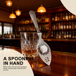 Cuillère à <span class=keywords><strong>Absinthe</strong></span> en Acier Inoxydable 304 de Haute Qualité, Écologique, Accessoire de Bar, Ustensile de Bar à Cocktails pour la Maison, Passoire à Sucre et Thé Glacé - Product Image 5